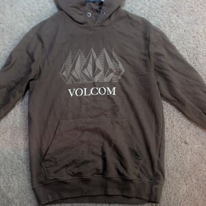 Volcom Men's Dark Brown Hoodie Sweater